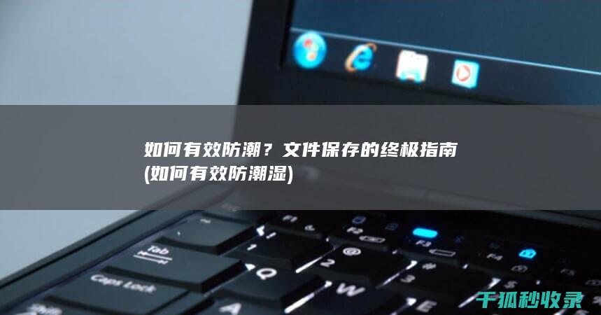 如何有效防潮？文件保存的终极指南 (如何有效防潮湿)