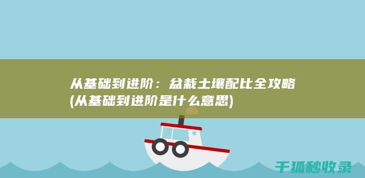 从基础到进阶：盆栽土壤配比全攻略 (从基础到进阶是什么意思)
