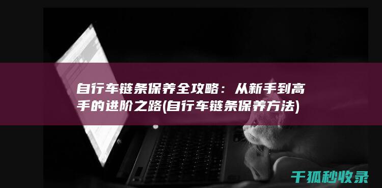 自行车链条保养全攻略：从新手到高手的进阶之路 (自行车链条保养方法)