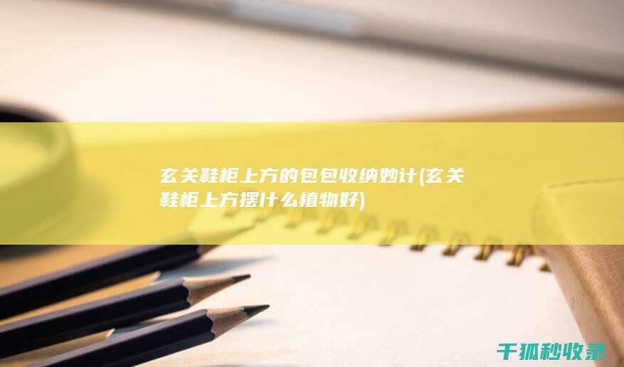 玄关鞋柜上方的包包收纳妙计 (玄关鞋柜上方摆什么植物好)