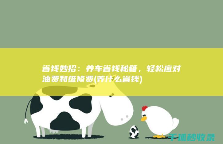 省钱妙招：养车省钱秘籍，轻松应对油费和维修费 (养什么省钱)