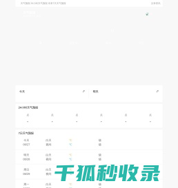 天气预报